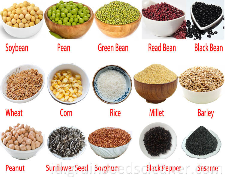 Biji Kacang Biji Pembersih Mesin / Biji Grain Cleaner Grader / Jagung Cleaner Dijual
